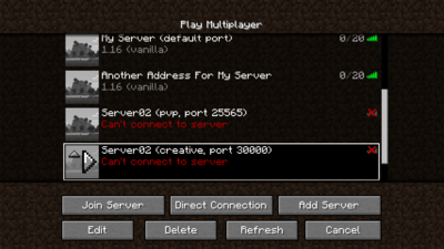 Server List