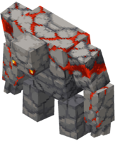 Donjons Minecraft : Golem de pierre rouge