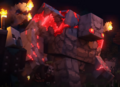 Donjons Minecraft : Golem de pierre rouge