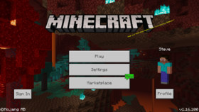 Edición Bedrock 1.16.100