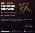 Mazmorras de Minecraft: Ballesta explosiva