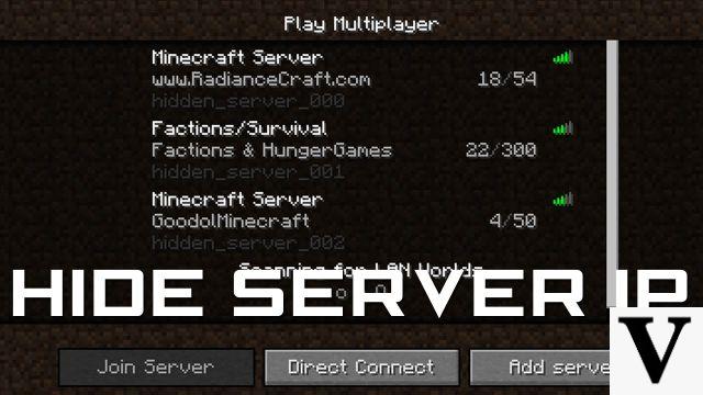 Tutoriales / Ocultar la IP del servidor multijugador