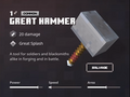 Mazmorras de Minecraft: Gran martillo
