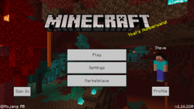 Edición Bedrock 1.16.220